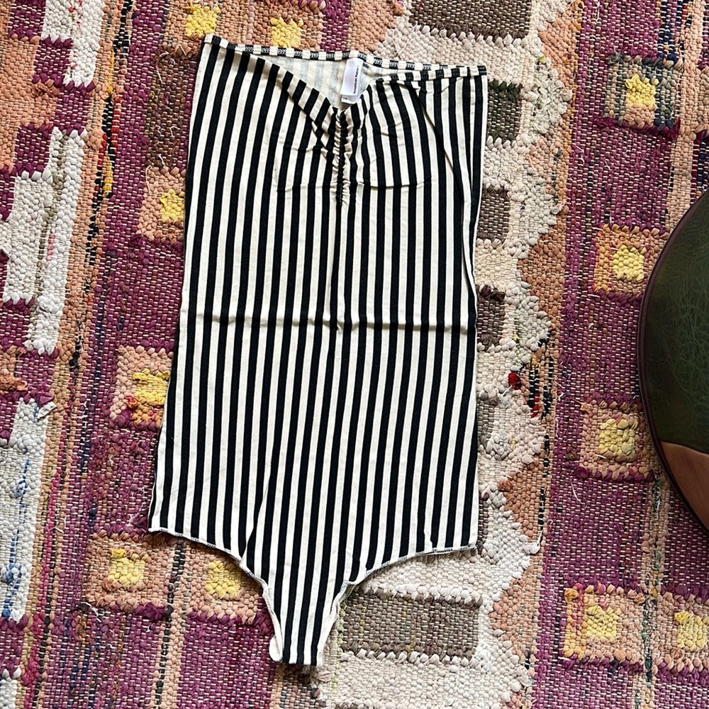 Striped American Apparel body suit size XS